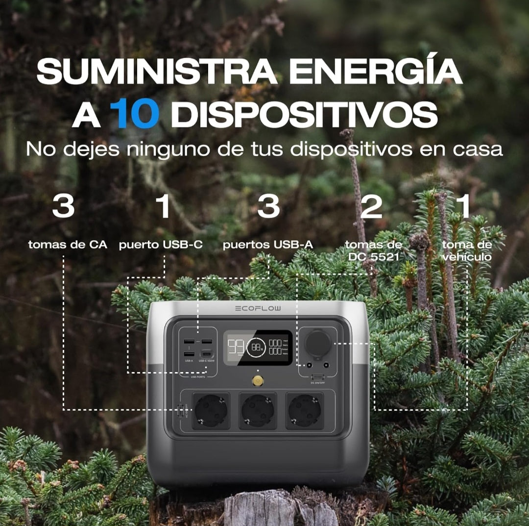 Bateria Solar Portatil 768w