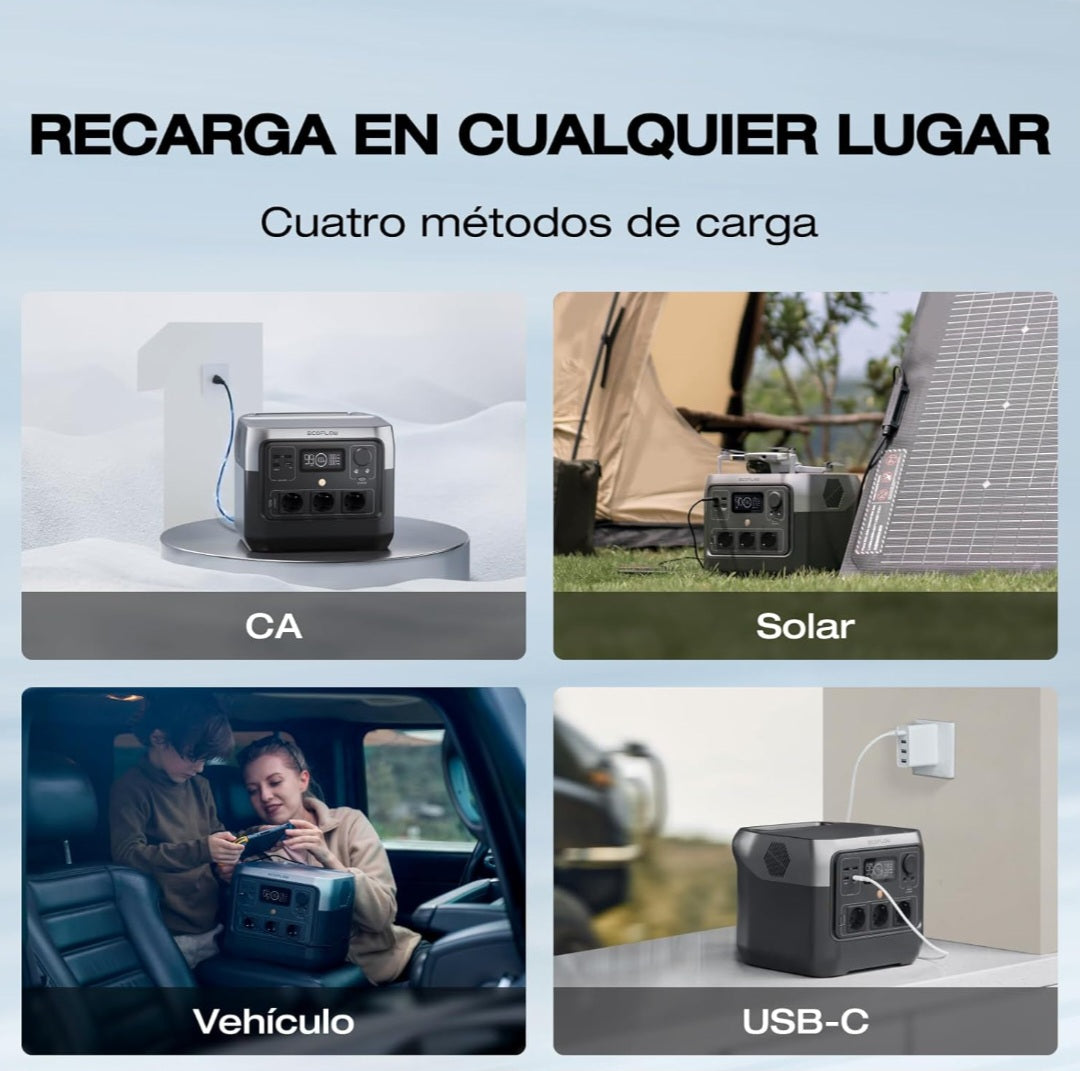 Bateria Solar Portatil 768w