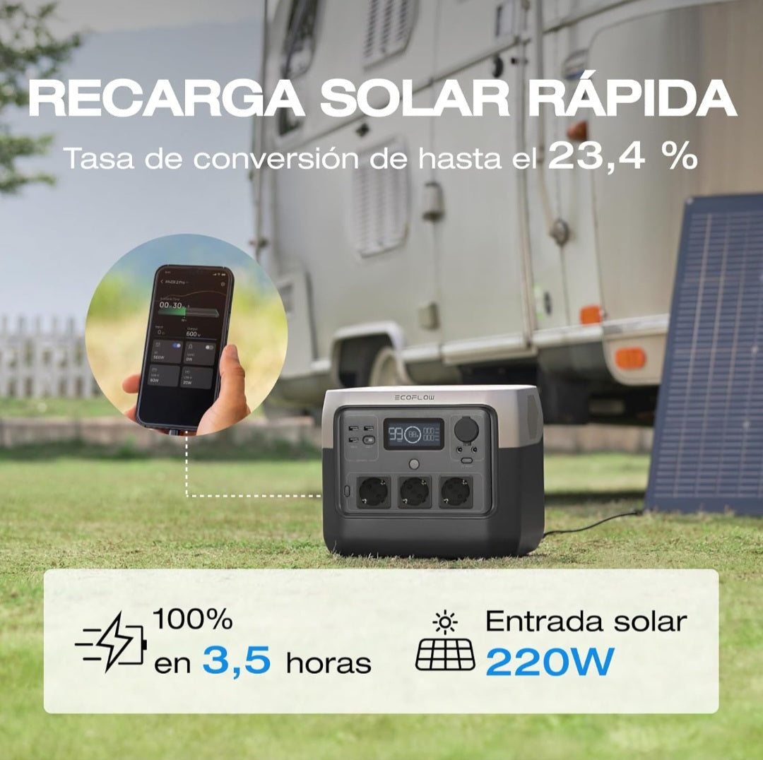 Bateria Solar Portatil 768w